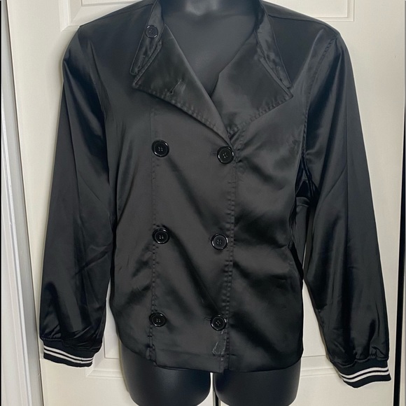 Plus Size Satin Jacket - Picture 1 of 3